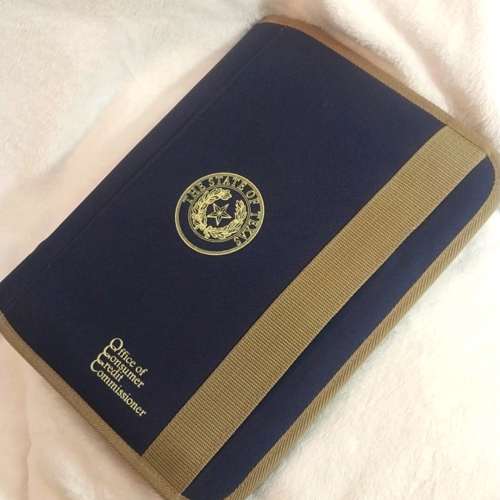 Padfolio State of Texas Note Pad Conference Notebook Holder